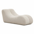 Sofá chaise longue tejido poliéster beige