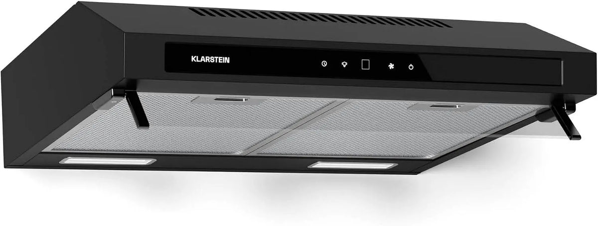 Klarstein afzuigkap, 343 m3/h, 60 cm, 50 cm, Purista Force, Dual 2x60 W motoren, LED touch panel, Onderbouw