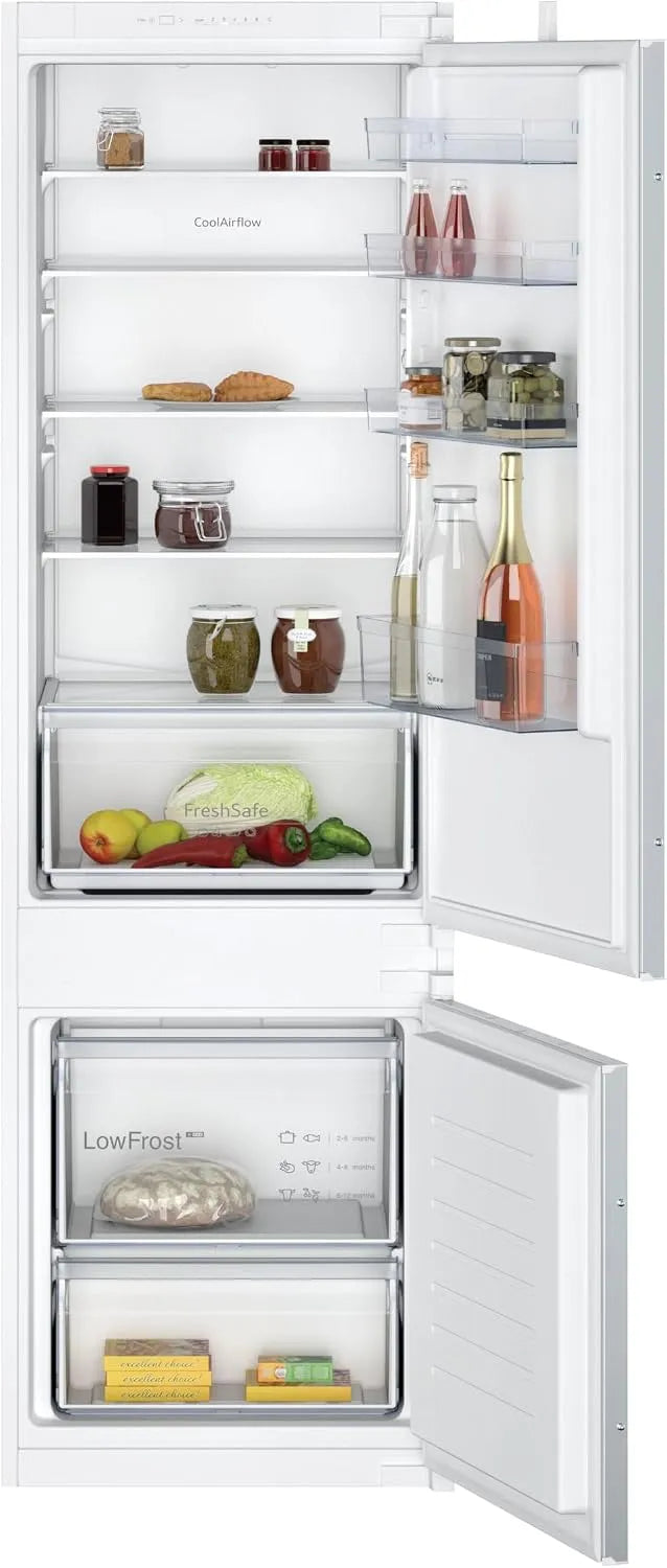 KI5871SE0 N 30 koel-vriescombinatie, 39 dB, 177,2x54,1cm, totale netto-inhoud: 268, vriesruimte: 69 netto inhoud