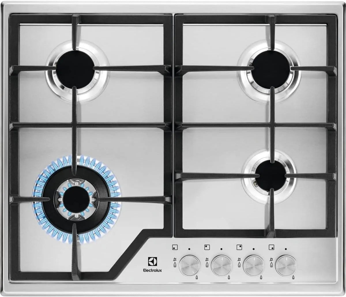 Electrolux KGS6436SX gaskookplaat, afzonderlijk regelbare gasbranders