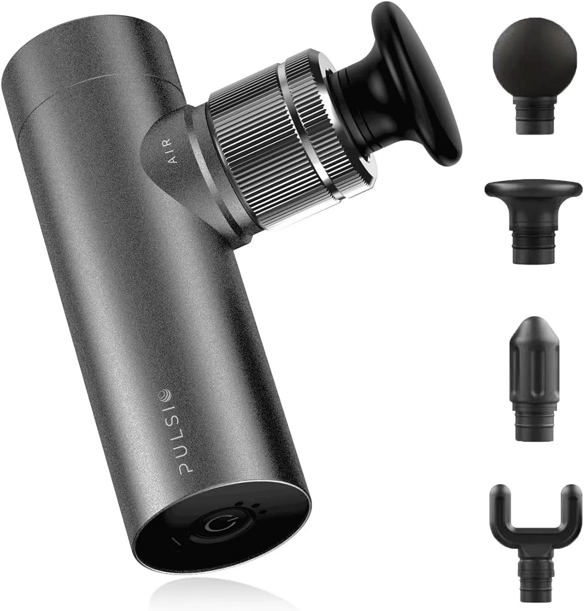 Massagepistool, stille werking, PULSIO AIR met aluminium behuizing, batterijduur van 2 maanden, draagbare spierontlasting