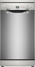 Bosch SPS2HMI42E vaatwasser, 45 cm, slimme, Silver Inox, extra drogen met één druk op de knop, in hoogte verstelbare bovenste korf, anti-vingerafdruk