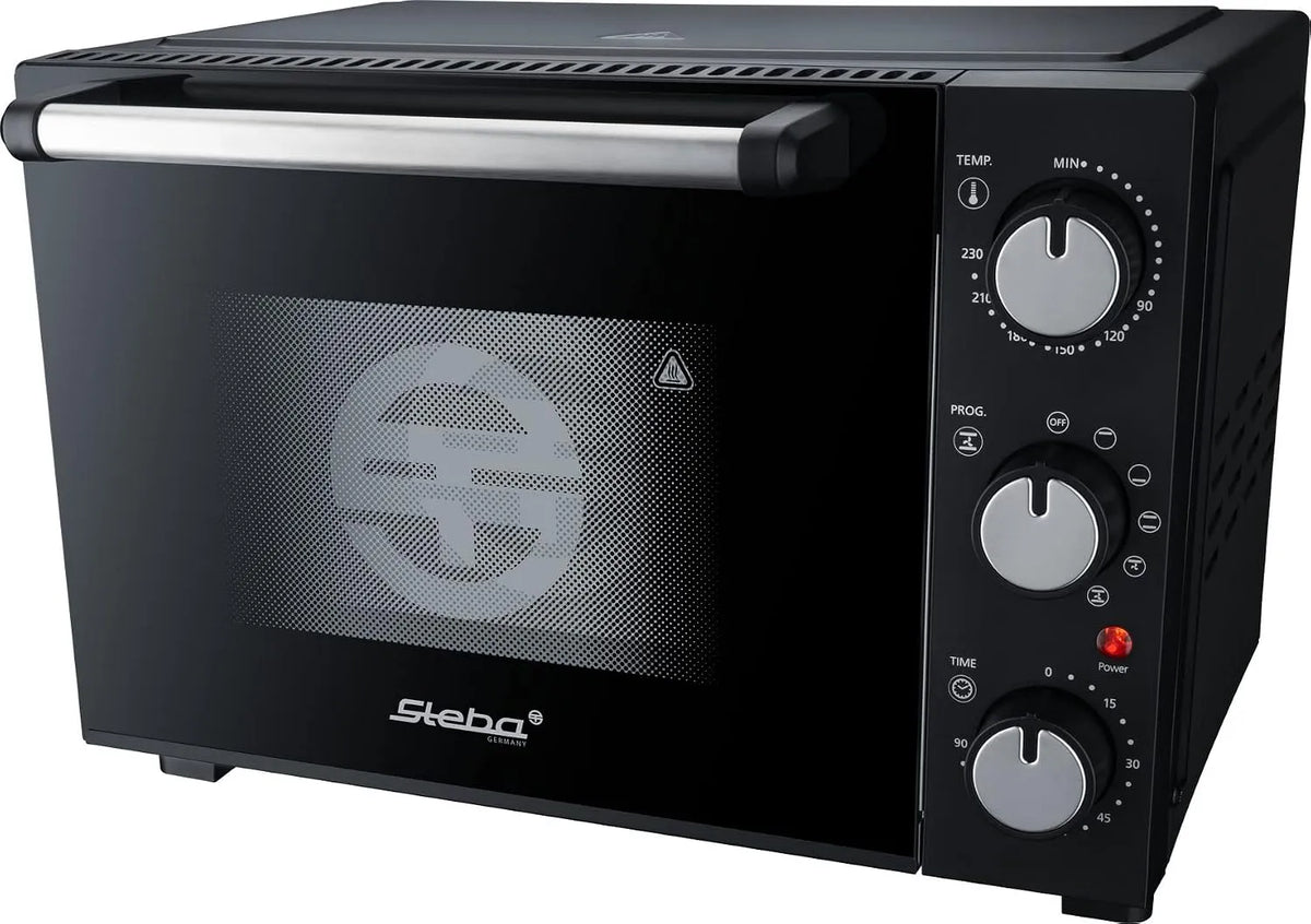 M19 elektrische oven, timer, Steba Oven KB met effectieve isolatie voor lage oppervlakte, 19 liter binnenruimte, omschakelbare lucht