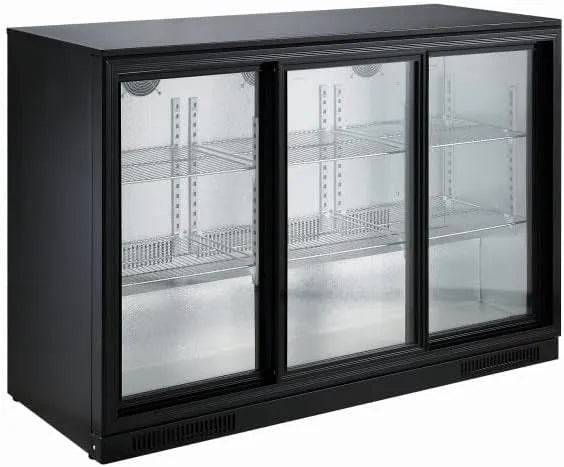 Barkoeler, in zwarte uitvoering, 3 Schuifdeuren, Combisteel, 7455.1320