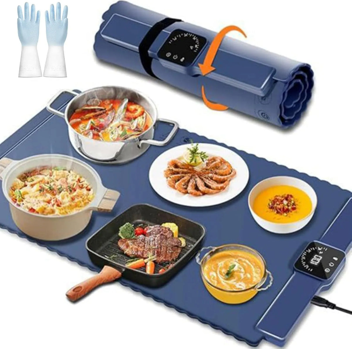 Verstelbare warmhoudlade met 3 temperatuurinstellingen en automatische timer, automatische werking, instelbare temperatuur