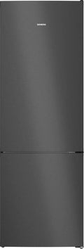 Siemens KG49NVXCG koel-vriescombinatie, 70 cm, 203 x 70 cm, iQ300, vrijstaande met vriesbereik onder, geborsteld zwart staal anti-vingerafdruk