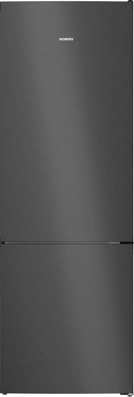 Siemens KG49NVXCG koel-vriescombinatie, 70 cm, 203 x 70 cm, iQ300, vrijstaande met vriesbereik onder, geborsteld zwart staal anti-vingerafdruk