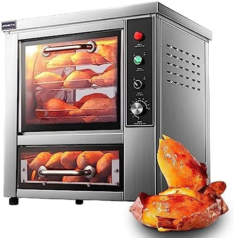Elektrische oven, automatische werking, Commerciële voor het braden van zoete aardappelen, maïs en aardappelen