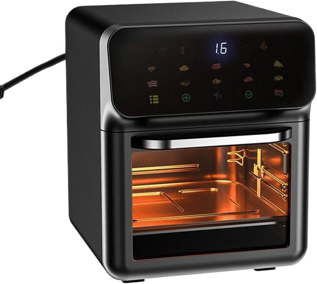 Airfryer, heteluchtfunctie, Heteluchtfriteuse Oven Koken Bakken Roosteren Friet Pizza Kip Steak
