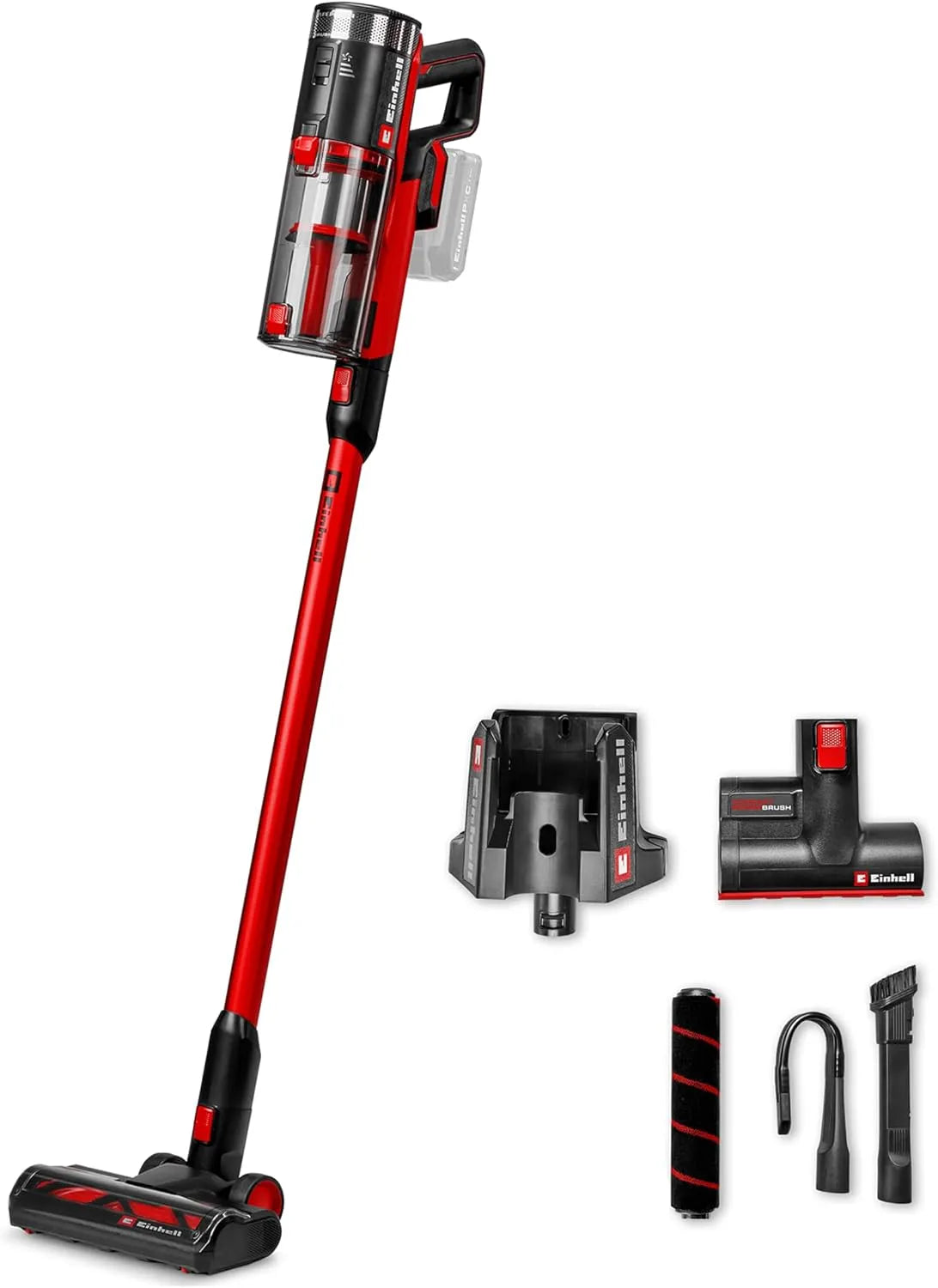 Einhell TE-SV 18/270 steelstofzuiger, draadloos gebruik, accu Li BL Solo PXC, zonder stofzuigerzak, drievoudig filtersysteem, incl. accessoires