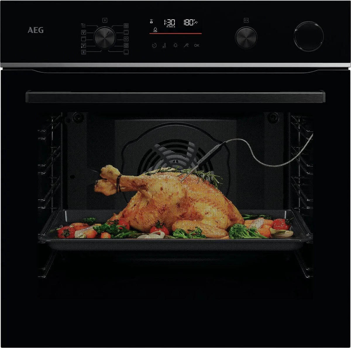 AEG TR6PB50WSB elektrische oven, wifi-bediening, stoomfunctie, 6 Wifi inbouwoven