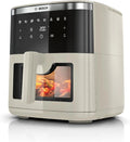 Bosch MAF671C0 airfryer, 7.2 L, Air Fryer Serie 6, 7 Voorgeprogrammeerde instellingen, Verlicht Kijkvenster, Tot 65% Sneller Koken, Satijn Beige
