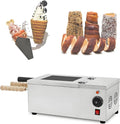 Elektrische oven, 1600w, Kegelvormige Broodjes 1600w, Commerciële Schoorsteencake Oven, voor Thuisgebruik, Foodtrucks Feestsnacks