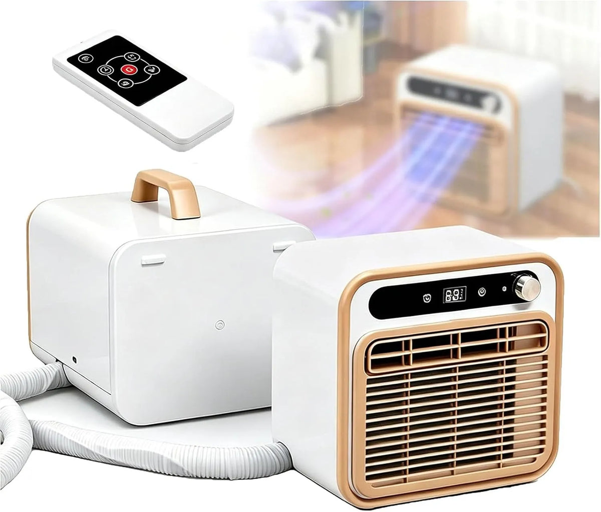 Airconditioner, Split- Voor Onderweg, Mini Mobiele Airco, koeling met temperatuur- en ventilatorregeling