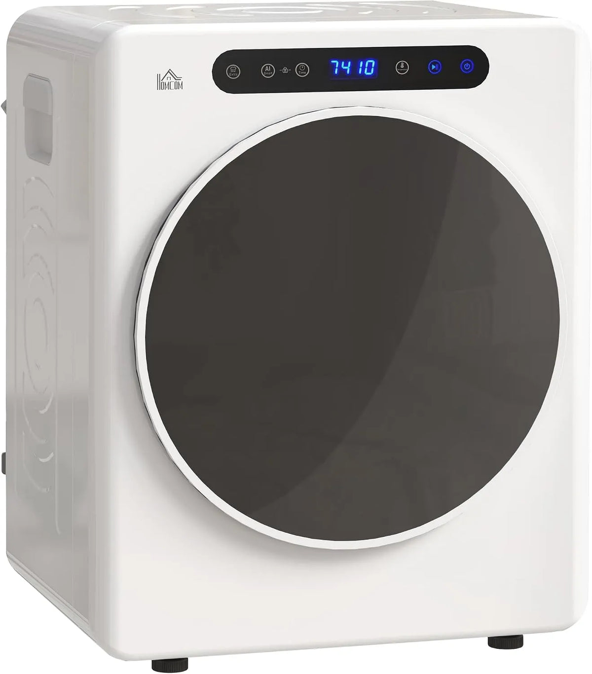 Wasdroger, HOMCOM Mini Afvoerdroger 5kg met sterilisatie, automatische droogprogramma's voor kleding