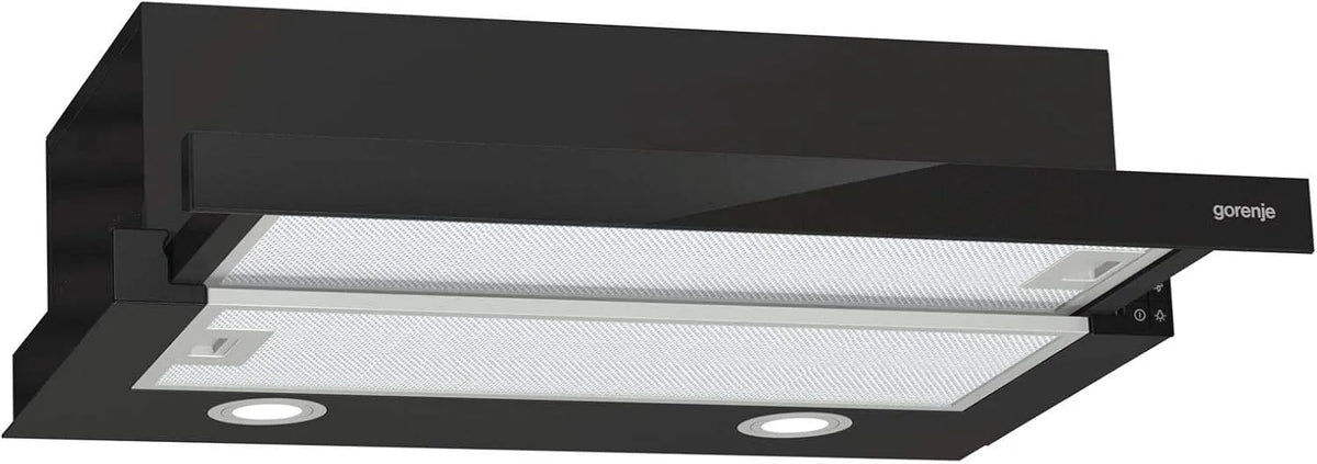 Gorenje TH62E4BG afzuigkap, Semi-inbouw, keukenventilatie met instelbare afzuigstanden
