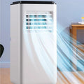 Airconditioner, 12.000 Btu, koel- en verwarmingsfunctie, Mobiele Airco, Met Wielen En Afstandsbediening, 4-In-1 Mobiele Unit Met Koel-, Voor Woonkamer