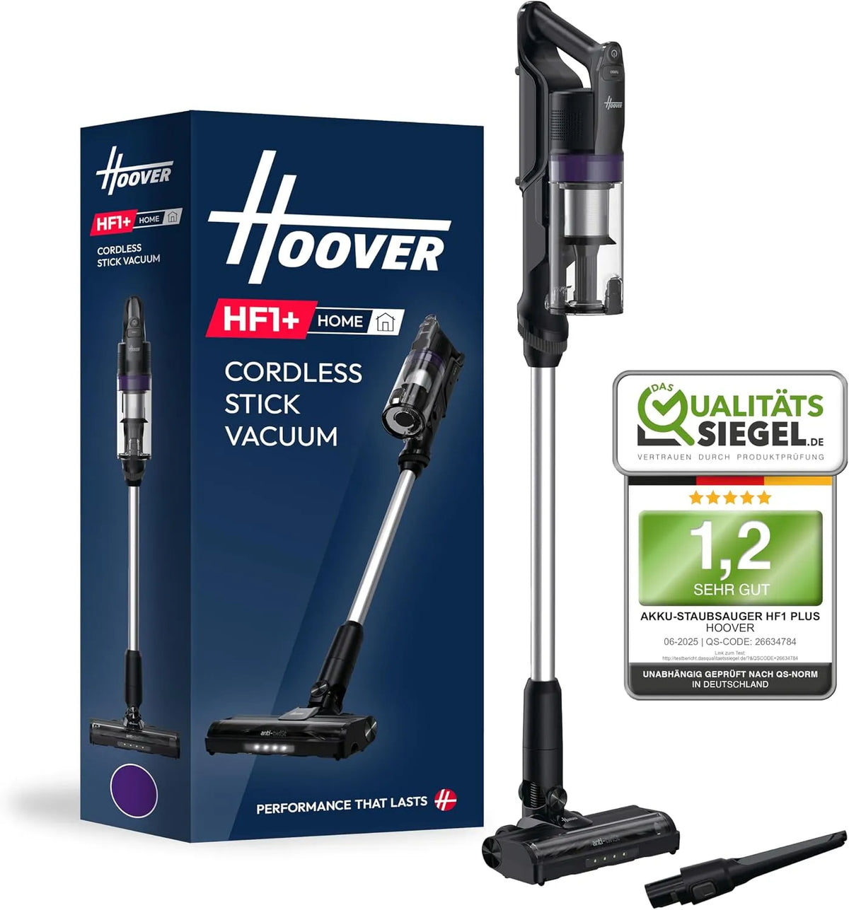 Hoover HF1 steelstofzuiger, Plus Draadloze stofzuiger, 45 minuten looptijd