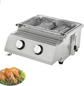 Tafelmodel Gasgrill, 8 Branders, Compacte Roestvrijstalen Gasbarbecue Met 2-8 Branders, Werkt Op Aardgas, Voor Barbecues In De Achtertuin 2Burner