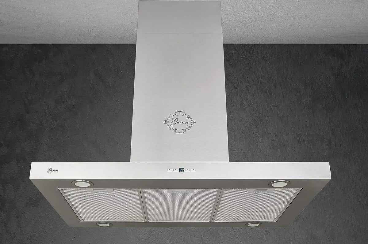 GURARI 90 I 431 afzuigkap, 1000 m3/h, 90 cm, cm GCH 90 IS PRIME roestvrijstalen, / vrije circulatie, sterk zuigvermogen 1000 m3/h
