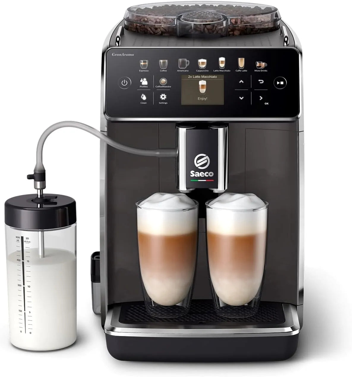 Philips espressomachine, automatische werking, Saeco GranAroma Volautomatische 14 Koffievariaties
