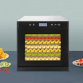 Voedseldroger, 1000 W, timer, Commerciële Met 8 Laden, Verstelbare Timer En Temperatuurregeling, Roestvrijstalen Droger Voor Schokkerig Kruidenvlees