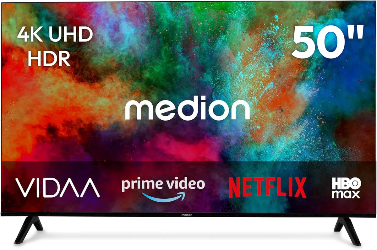 MD850201 MEDION 125 Smart TV, 125.7 cm, HDR10, Bluetooth-connectiviteit