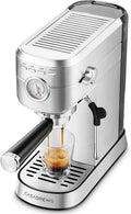 CM5418 espressomachine, CASABREWS Compact met Professionele Melkopschuimer