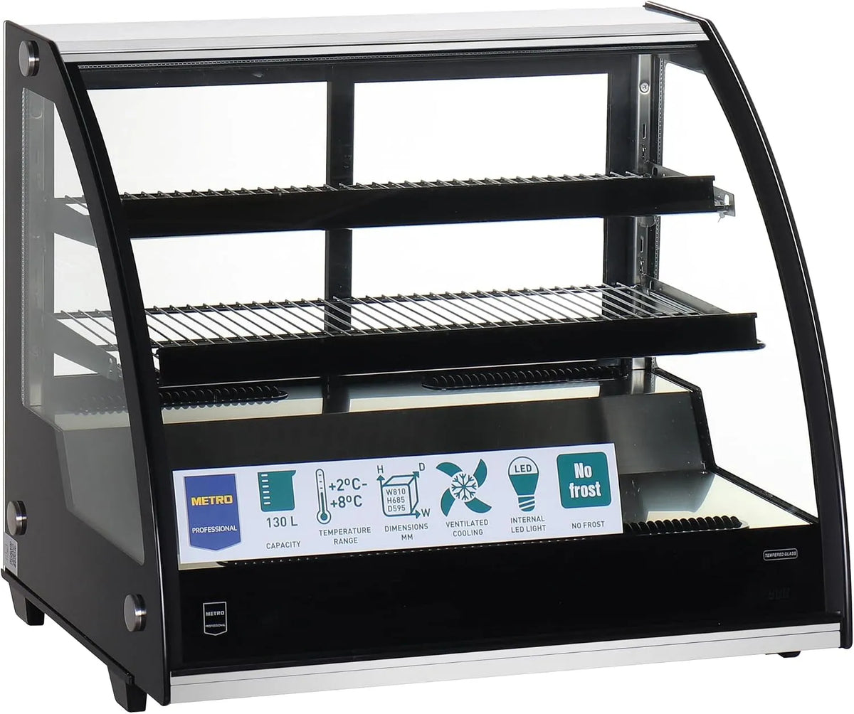 GCV1600 koelvitrine, 130 L, 68.5 cm, 81 x 59.5 x 68.5 cm, METRO PROFESSIONAL Tafelmodel