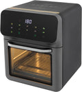 Airfryer, touchbediening, timer, heteluchtfunctie, heteluchtoven met timer en led-touchscreen
