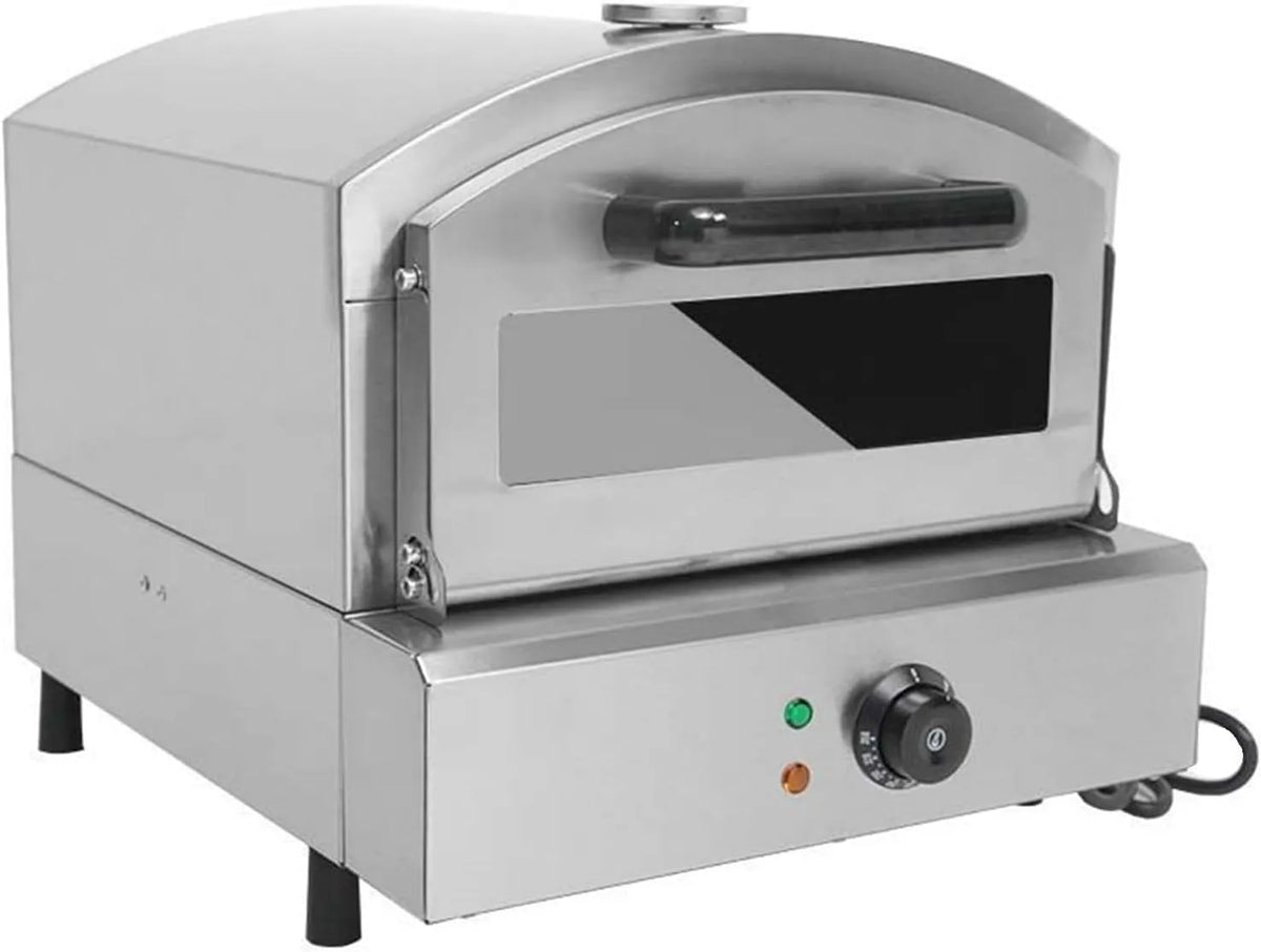 Pizzaoven, roestvrijstalen behuizing, Commerciële Op Het Aanrecht, Elektrische Van Roestvrij Staal, Multifunctionele Pizzamaker Voor Binnen