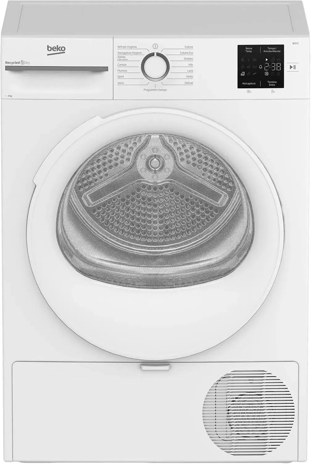 BMT491WIIT wasdroger, invertermotor, automatische droogprogramma's voor kleding