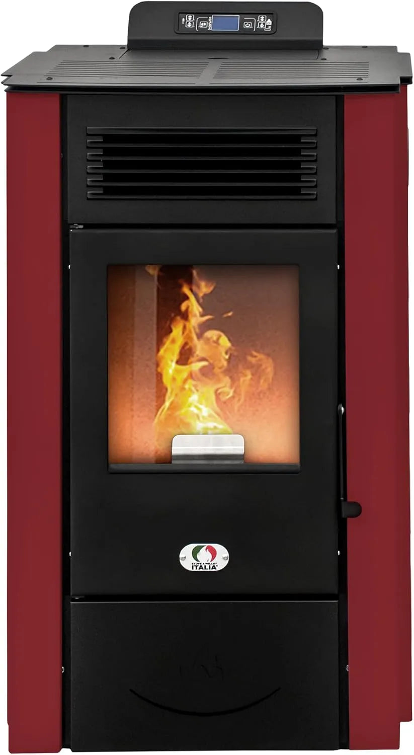 Elektrische oven, 15 kW, 140 m2, 5 snelheden, heteluchtfunctie, STUFE A PELLET ITALIA Colorado 15 kW, 5 snelheden en vermogen