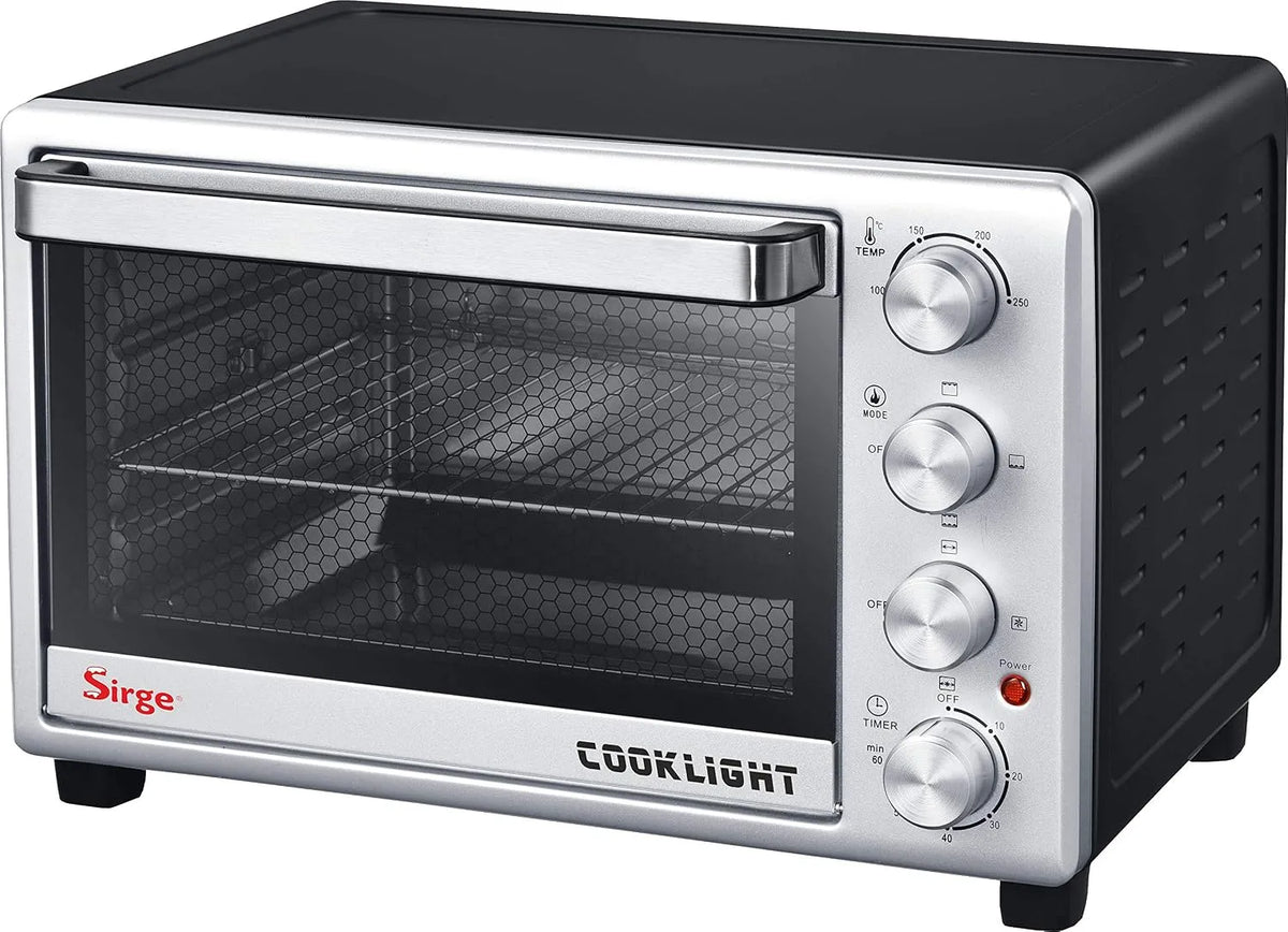 Elektrische oven, 1600 W, Sirge Forno28CL met licht, draaibare mand