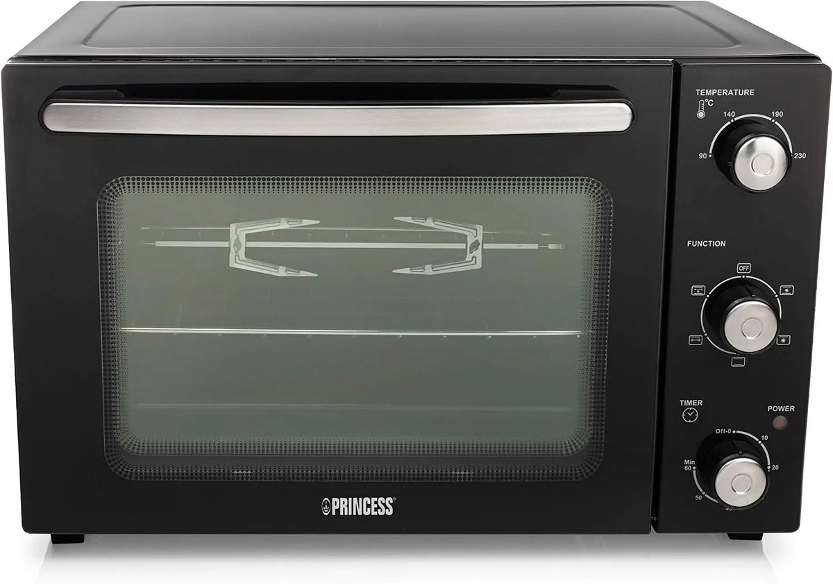 Princess elektrische oven, heteluchtfunctie, 112751 Heteluchtoven, Inhoud 32 liter, Makkelijk schoon te maken