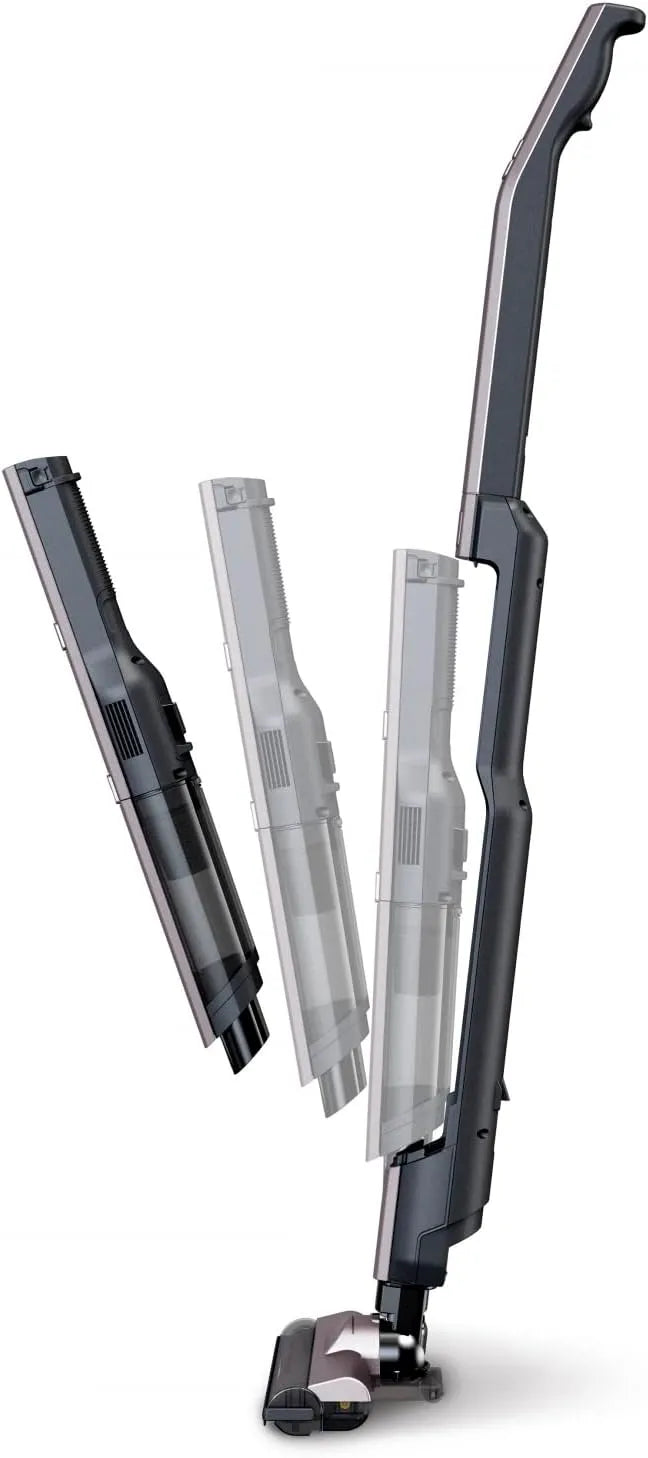 SCD-160P handstofzuiger, 11000Pa, HEPA-filter, Woozoo by Ohyama, 2-in-1 snoerloze/, Sterke zuigkracht 11000Pa, Metallic Grijs