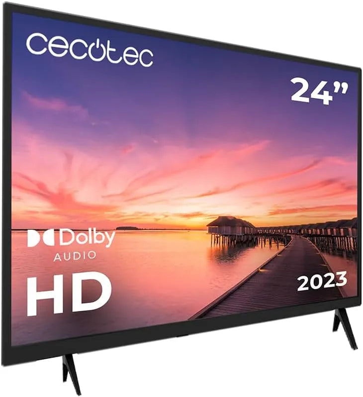 Cecotec, 24 inch, TV TV 0 Series 24 inch, optimale resolutie van afbeeldingen en video's