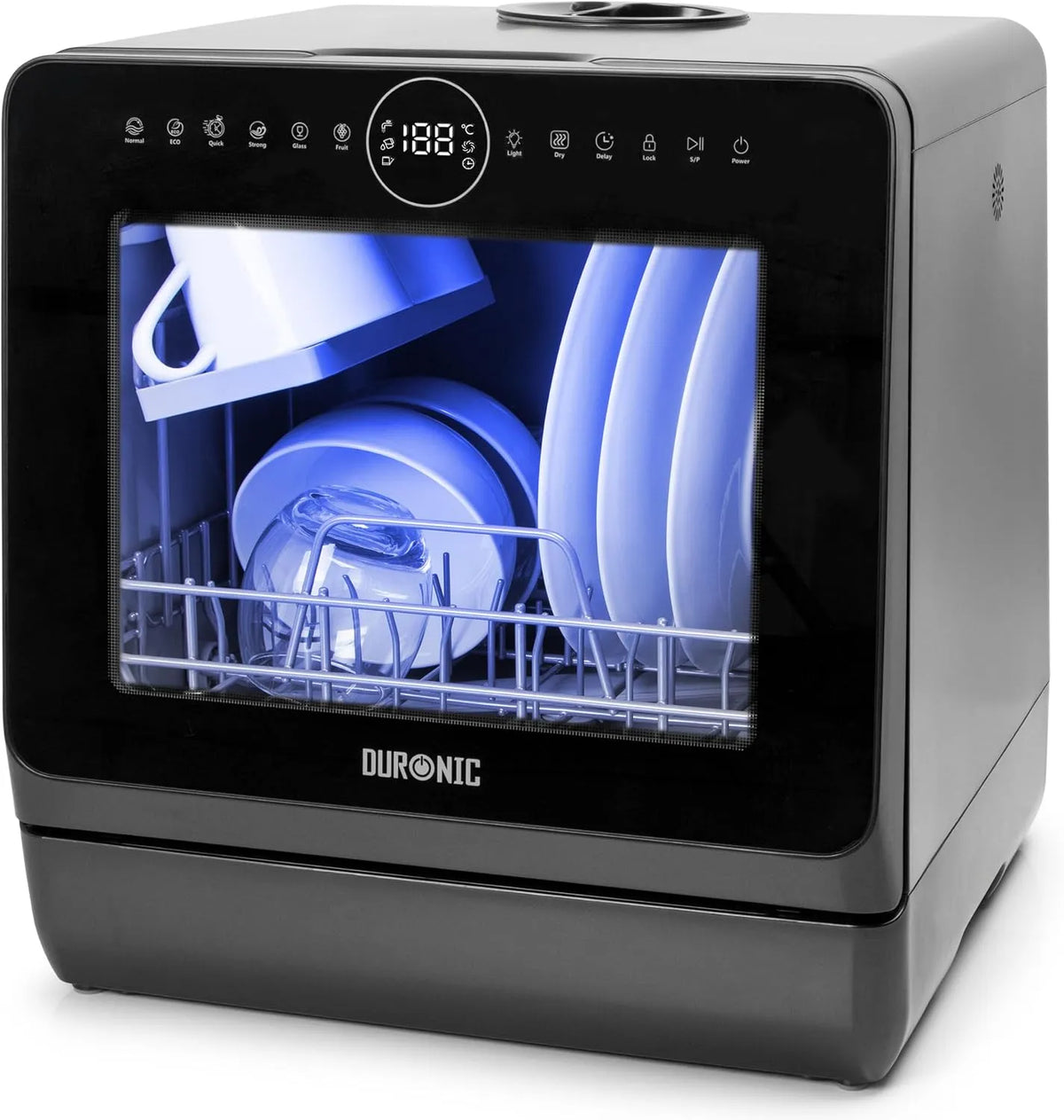 Duronic DW5 vaatwasser, automatische programma's voor servies