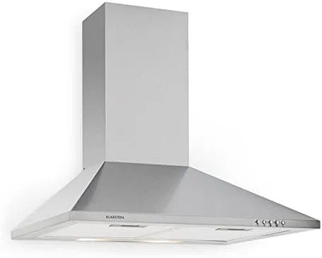 Klarstein TR60WS afzuigkap, 60 cm, 3 niveaus, roestvrijstalen behuizing, luchtafvoer/circulatielucht, 2 x aluminium vetfilters