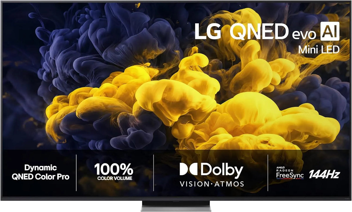 LG LG 86QNED86B6B TV 86 Smart TV, 144Hz, 86 inch, 4K QNED EVO MiniLED, α8 AI Gen3 processor, Dolby Vision en Dolby Digital Plus