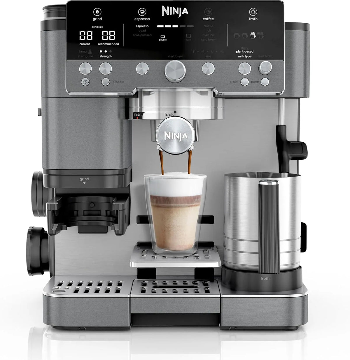 Ninja ES601EUGM koffiemachine, Luxe Premier 3-in-1 koffiezetapparaat