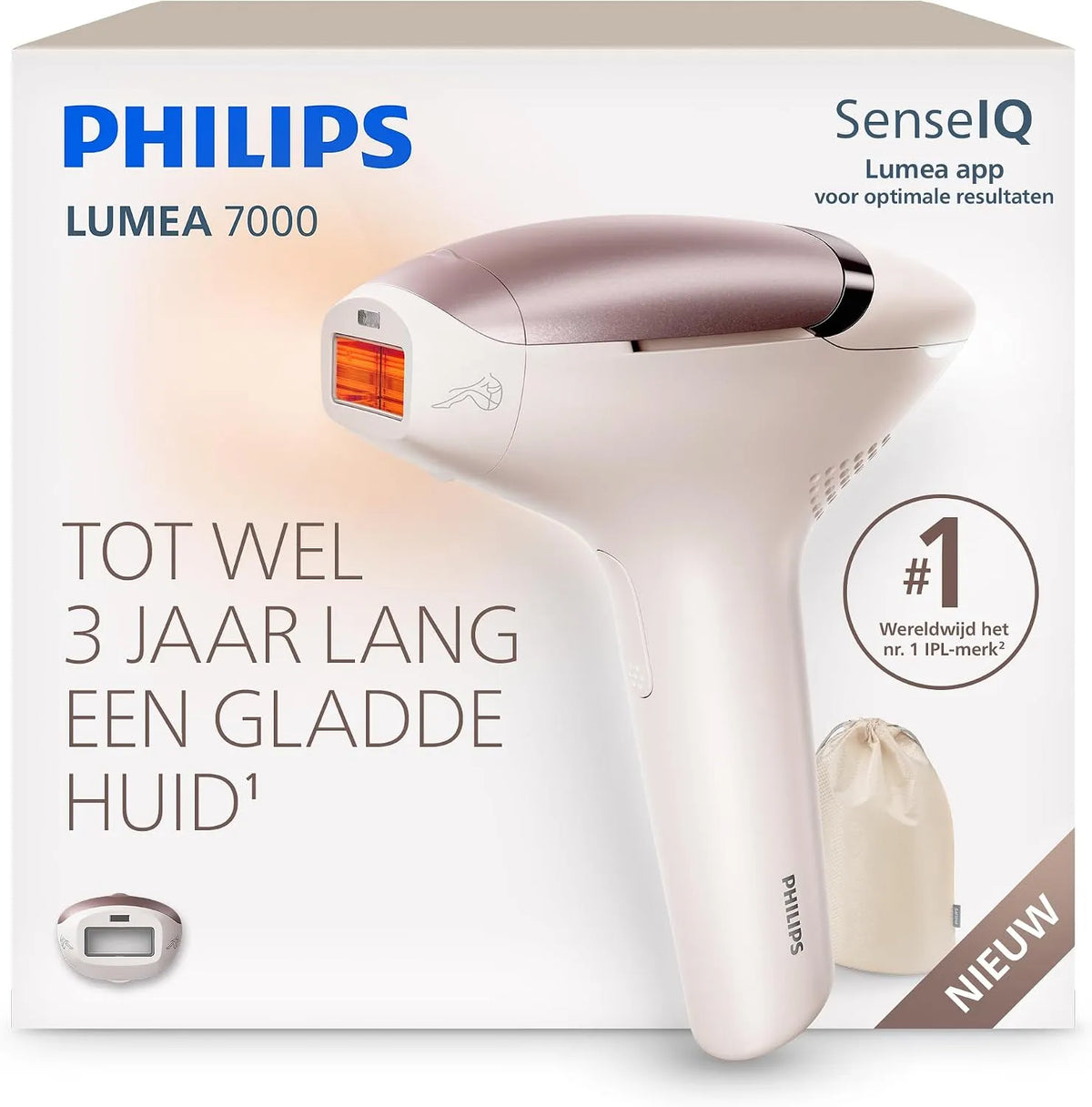 Philips BRI933/00 IPL-ontharingsapparaat, Lumea 7000, Langdurig alternatief voor laserontharing zoals in de salon, eenvoudig thuisgebruik