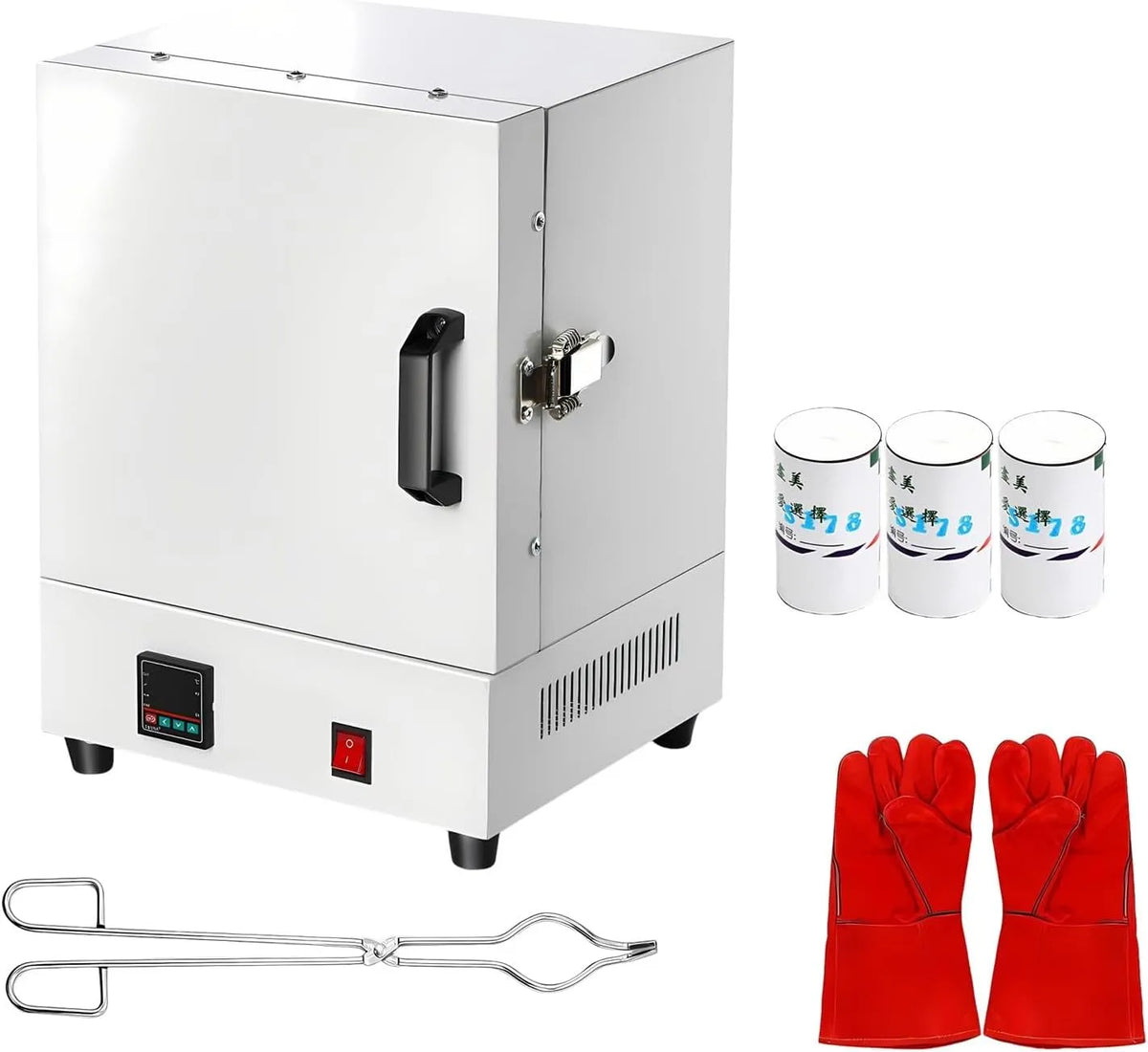 Elektrische oven, 2000W, Energiezuinige Moffeloven 2000W Oven Tafelmodel, Compacte Voor Sieraden, Pottenbakken En Atelier Gebruik