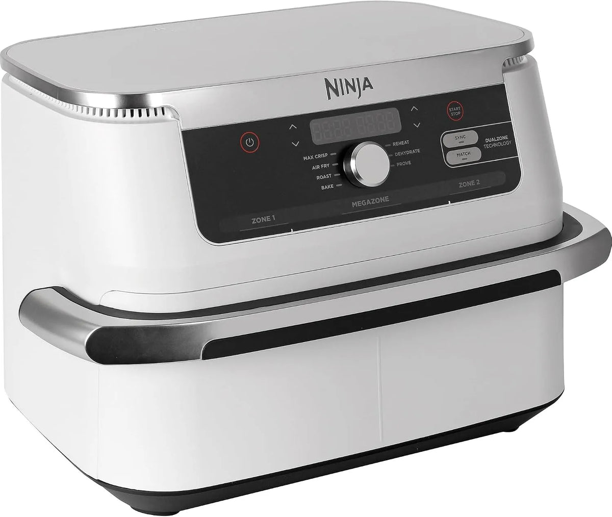Ninja AF500EUWH 10.4L airfryer, FlexDrawer, Dual Zone with Removable Divider, Large Drawer, Air-Fryer uses no Oil