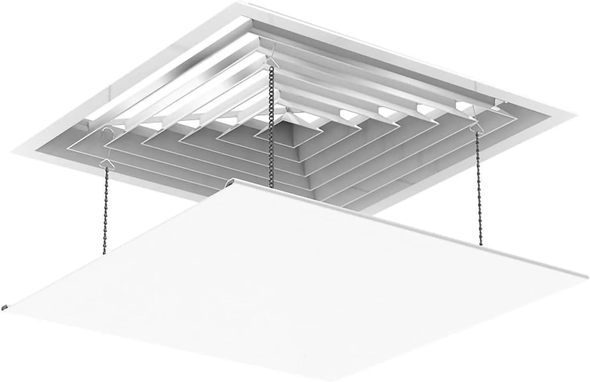 Airconditioner, Vierkante centrale winddeflector, anti-direct, koeling met temperatuur- en ventilatorregeling