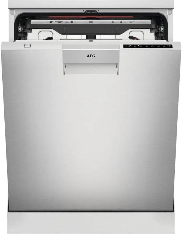 AEG FFB76717PM vaatwasser, 44 dB, 60 cm, roestvrijstalen behuizing, digitaal display, invertermotor, Vrijstaande, AirDry-systeem, roestvrij staal