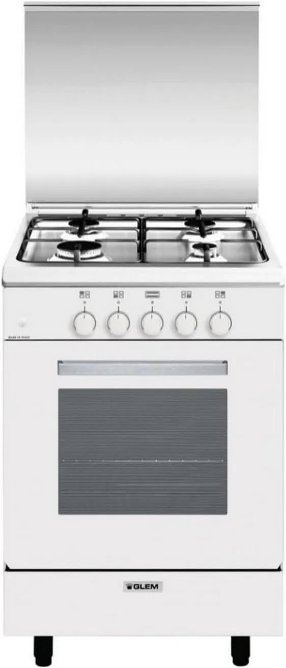 GA551GWH elektrische oven, Glem Oven en fornuis, butaan/propaan, bakfuncties met temperatuur- en tijdregeling