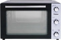 Elektrische oven, 2000W, roestvrijstalen behuizing, draaispitfunctie, Bestron Grill Bakoven met draaispit, mini-oven met 55 L