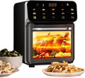 Friteuse, heteluchtfunctie, Lucht Combinatie, Keuken Heteluchtoven Airfryer, 15L Apparaat Met Kijkvenster Voor Gezin Met 2 Roosterniveaus