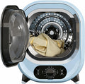 Mini-droger, 0,8 kg, 300 W, roestvrijstalen behuizing, compact met trommel van roestvrij staal